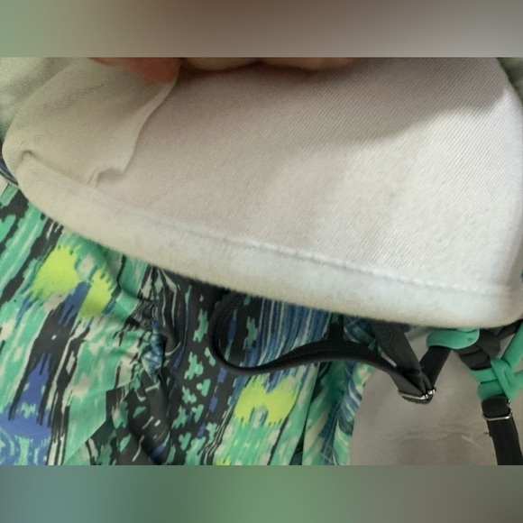 Free Country sz med tankini top in blues, lime green, black - Picture 8 of 13